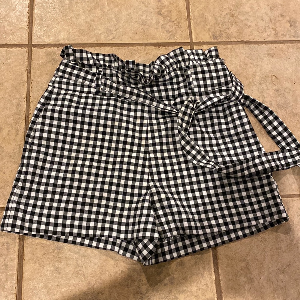 Zara plaid shorts
